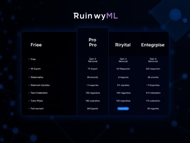 runway ml pricing
